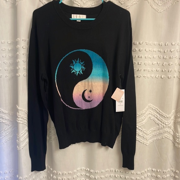Spiritual Gangster Sweaters - NWT Spiritual Gangster Ying Yang Moon Sweater - Medium